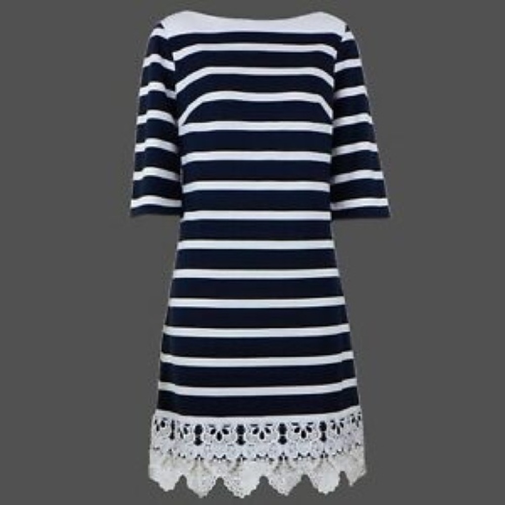 Navy/White Dress
